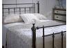 5ft King Size Libby Black chrome nickel, crystal ball finish traditional metal bed frame bedste 7